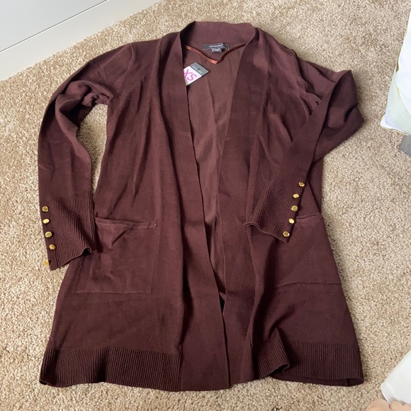 Primark Sweaters | Primark Brown Cardigan Sweater | Color: Brown/Gold | Size: Xs | Tiffanybee10's Closet